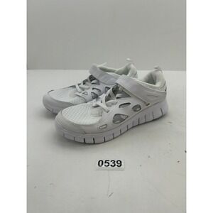 Nike Free Run 2 Shoes Kids Size 2Y White